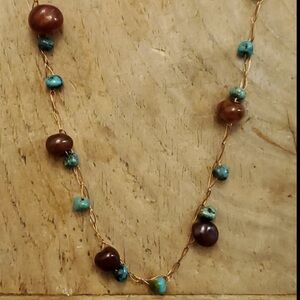 Turquoise and Copper Necklace